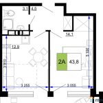 Продам 2-комнатные апартаменты от застройщика, 59 м², Анапа, проезд Сосновый, Литер                                                     1