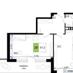 Продается 2-комнатная квартира от застройщика, 68.2 м², Анапа, Анапское шоссе,                                                     18к2